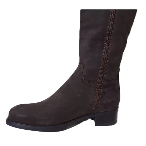 🆕 LA CANADIENNE Love Knee High Lined Waterproof Suede Boot 7 Gray - Picture 10 of 13